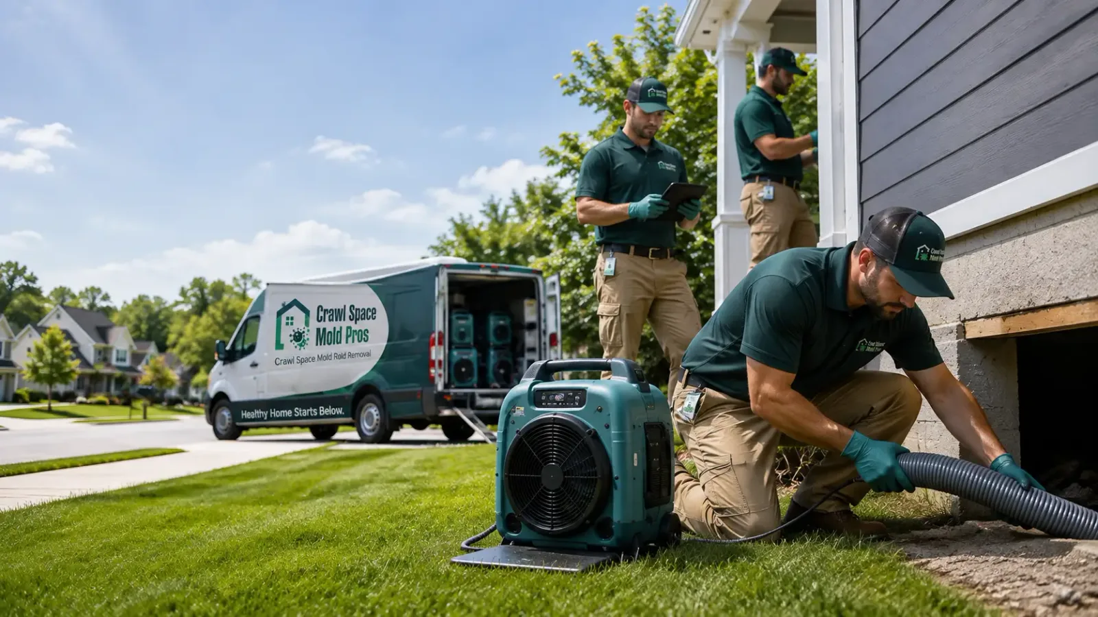 Crawl Space Mold Removal in Glasston, ND